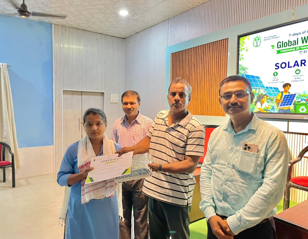 Bapujee College fraternity congratulates Ms. Munmi Deka on securing 3rd prize for essay competition organised by Bhattadev University